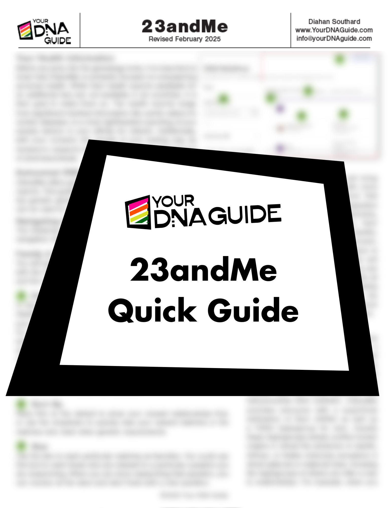 23andMe Quick Reference Guide – Your DNA Guide
