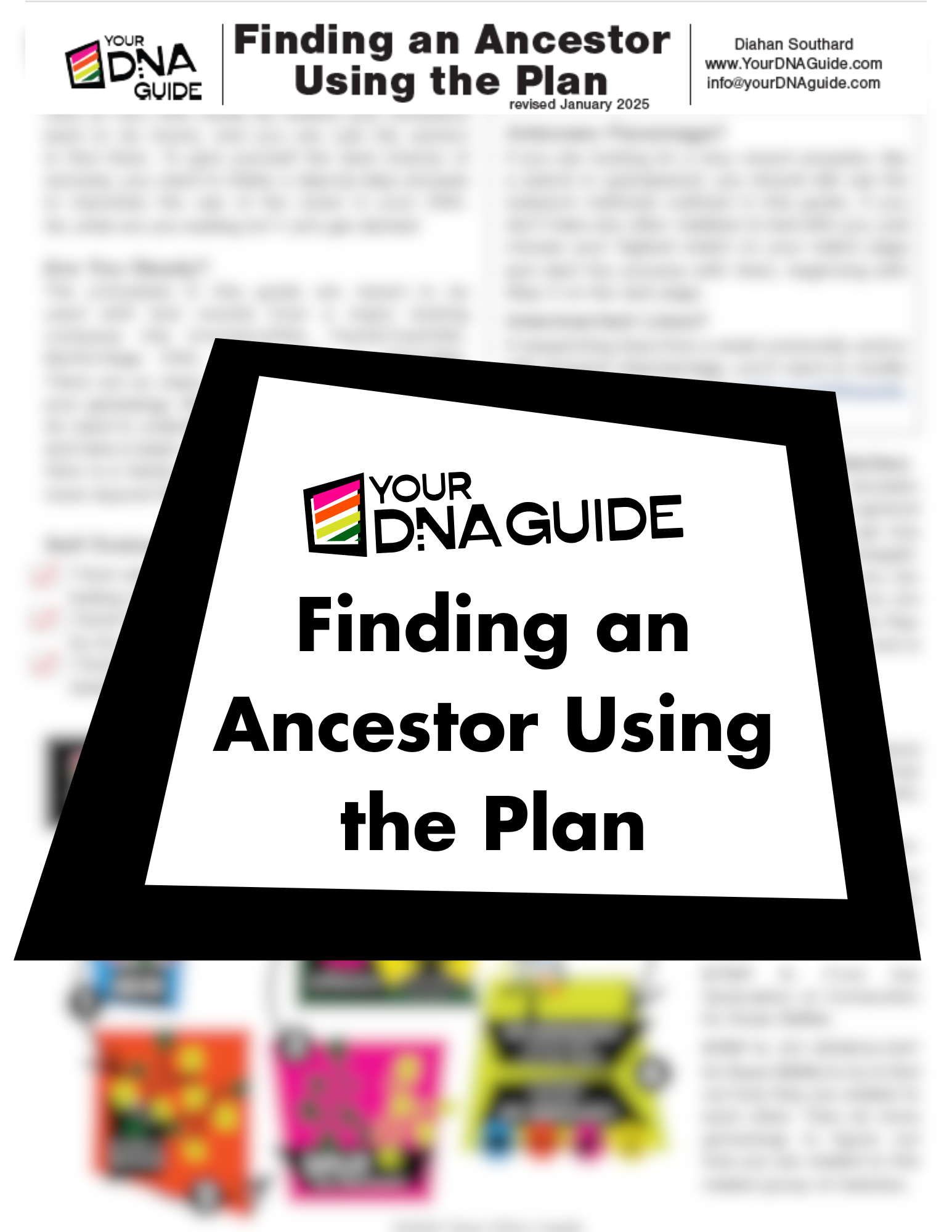 Finding an Ancestor Using the Plan Quick Reference Guide