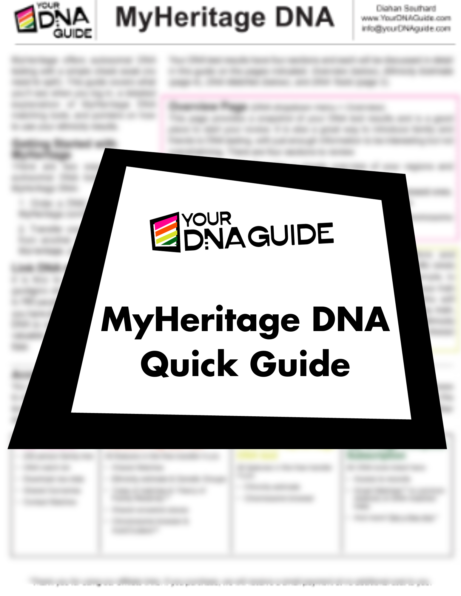 MyHeritage DNA Quick Reference Guide